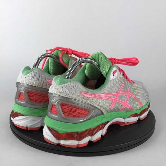 Asics Gel-Nimbus 17 White/Pink Athletic Running Shoes T557N Women’s Size 10.5 - Picture 5 of 12